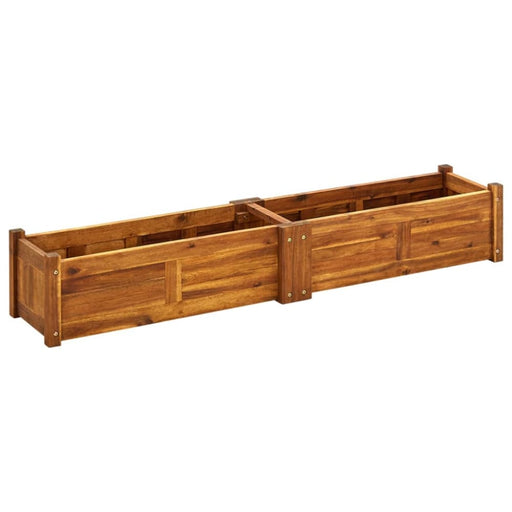 Garden Raised Bed Acacia Wood 150x30x25 Cm Axpli