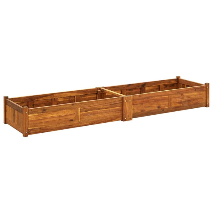 Garden Raised Bed Acacia Wood 200x50x25 Cm Axpln