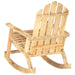 Garden Rocking Chair Solid Mango Wood Gl1795