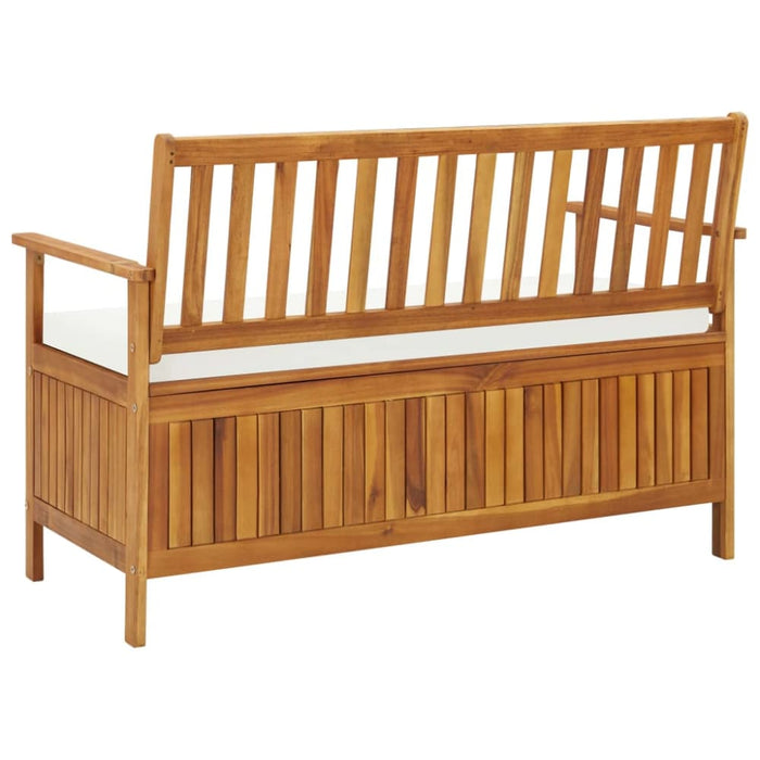 Garden Storage Bench Solid Acacia Wood Aaoxl