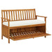 Garden Storage Bench Solid Acacia Wood Aaoxl