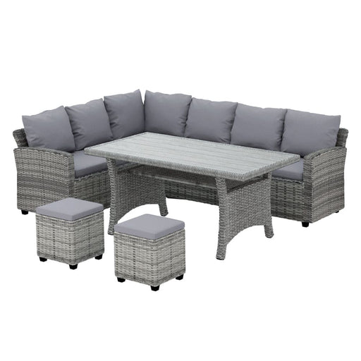 Gardeon 9-seater Outdoor Dining Set Patio Furniture Wicker