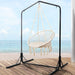 Gardeon Outdoor Hammock Chair With Stand Cotton Swing Relax