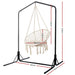 Gardeon Outdoor Hammock Chair With Stand Cotton Swing Relax