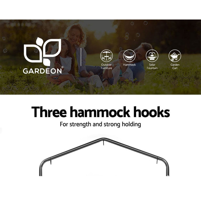 Gardeon Outdoor Hammock Chair With Stand Cotton Swing Relax