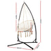 Gardeon Outdoor Hammock Chair With Steel Stand Cotton Swing