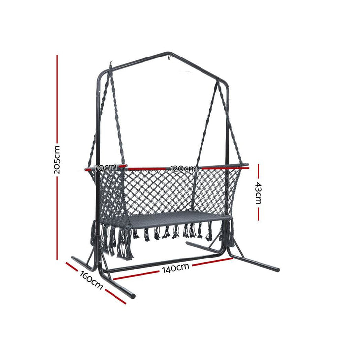 Gardeon Outdoor Swing Hammock Chair With Stand Frame 2