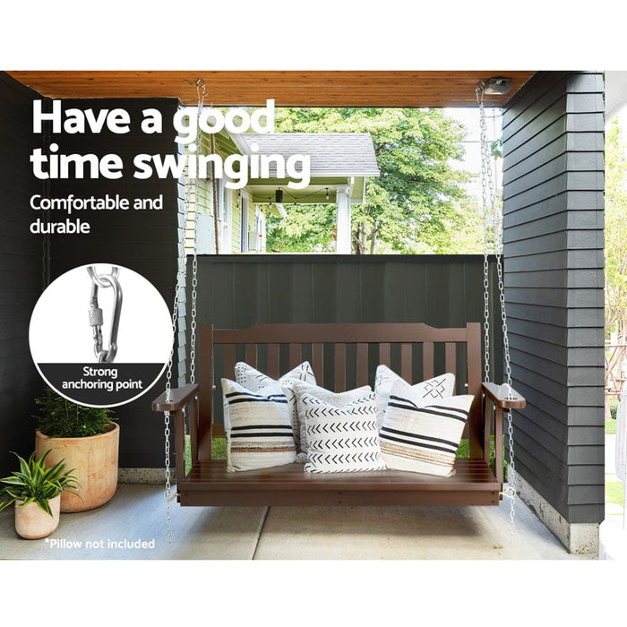 Gardeon Porch Swing Chair With Chain Garden Bench Outdoor