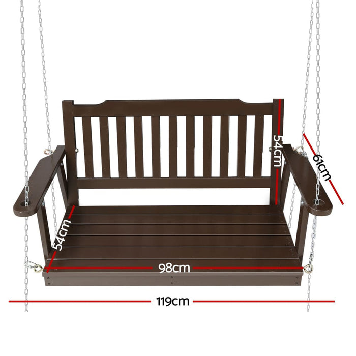 Gardeon Porch Swing Chair With Chain Garden Bench Outdoor