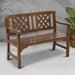 Gardeon Wooden Garden Bench 2 Seat Patio Furniture Timber