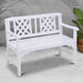 Gardeon Wooden Garden Bench 2 Seat Patio Furniture Timber