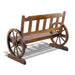 Gardeon Wooden Wagon Wheel Chair