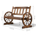 Gardeon Wooden Wagon Wheel Chair