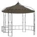 Gazebo 300x290 Cm Taupe Round Topxxi