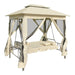 Gazebo Convertible Swing Bench Cream White Atxtk