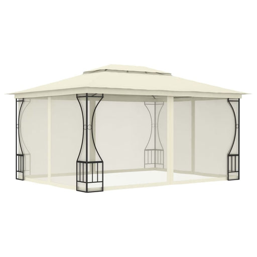 Gazebo With Nets 300x400x265 Cm Cream Anpkl