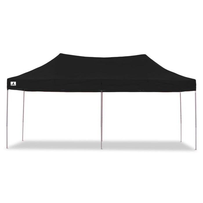 Gazebo Tent Marquee 3x6m Popup Outdoor Wallaroo- Black