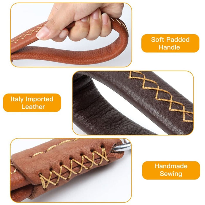 Genuine Leather Durable Comfortable Padded Handle Rustproof