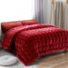 Giselle Bedding Faux Mink Quilt Comforter Winter Throw