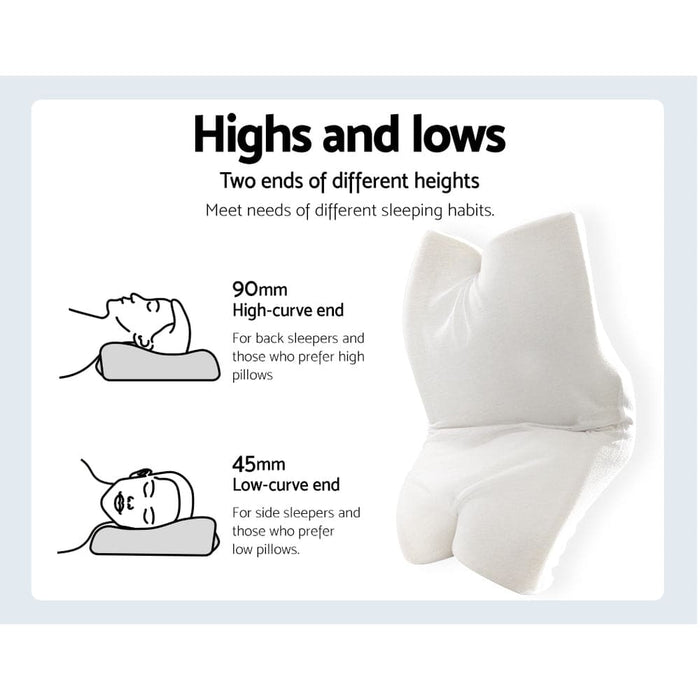 Goslash Picks Giselle Memory Foam Pillow Neck Pillows