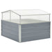 Greenhouse 100x100x85 Cm Galvanised Steel Grey Axabl