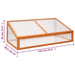 Greenhouse Orange 110x58.5x39 Cm Fir Wood Tlxlal