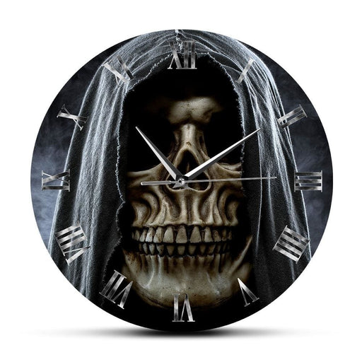 Grim Reaper Skull Skeleton Halloween Home Decor Wall Clock