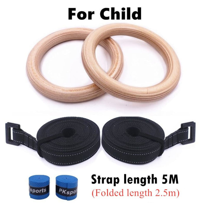 Gymnastic Ring With Adjustable Buckles