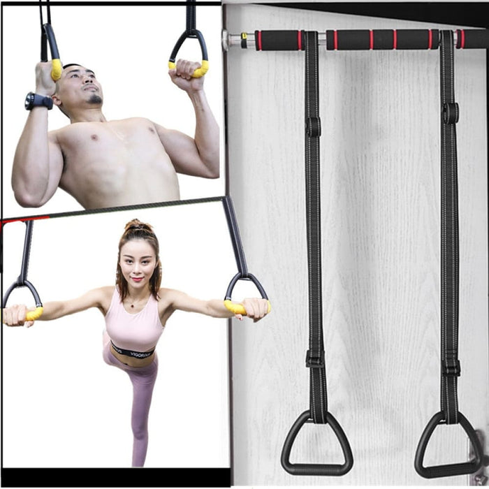 Gymnastics Rings With Heavy Duty Adjustable Straps