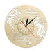 Hair Salon Wood Wall Clock