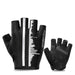 Half Finger Anti-sweat Reflective Bike Gloves - Black