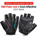 Half Finger Anti-sweat Reflective Bike Gloves - Black