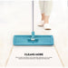 Hand Free Wringing Floor Cleaning Flat Squeeze Mop And 