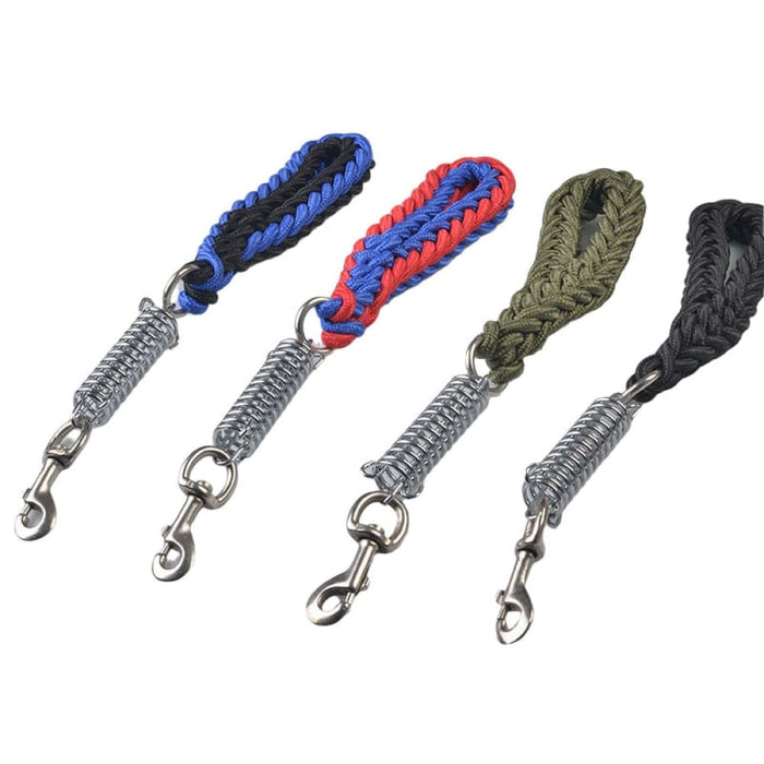 Hand-woven Comfortable Spring Buffer Short Leash