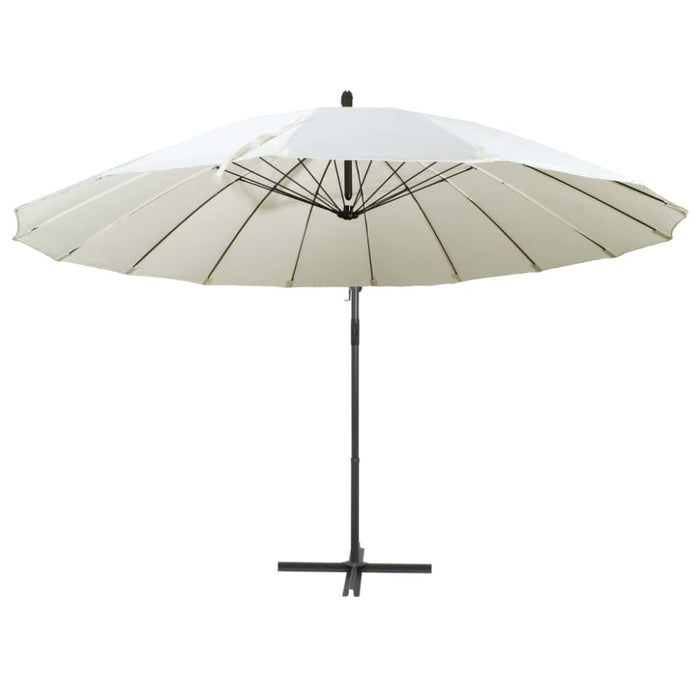 Hanging Parasol White 3 m Aluminium Pole Aixxb