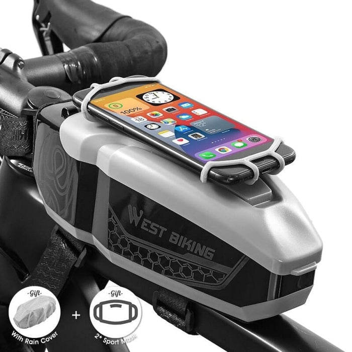 Hard Shell 4-6.5 Inch Phone Holder Waterproof Bicycle Bag