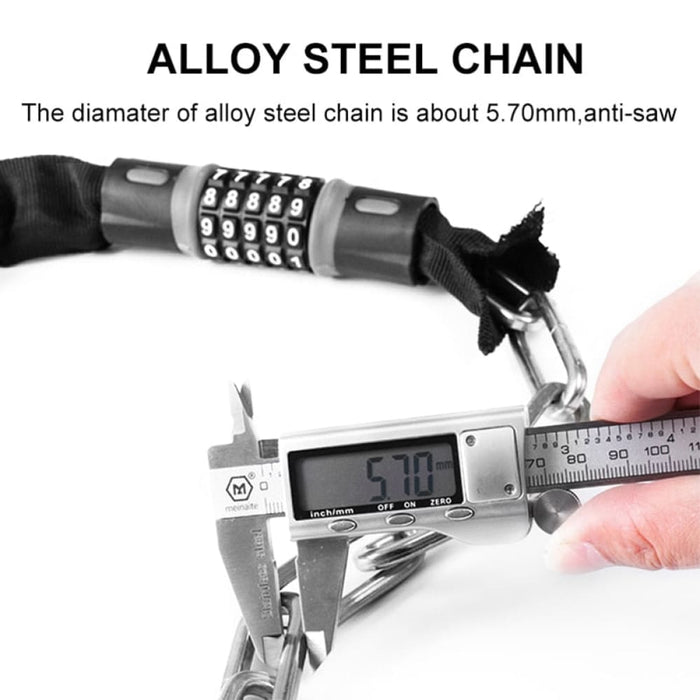 High Strength Anti-theft Chain Lock With Digital Password