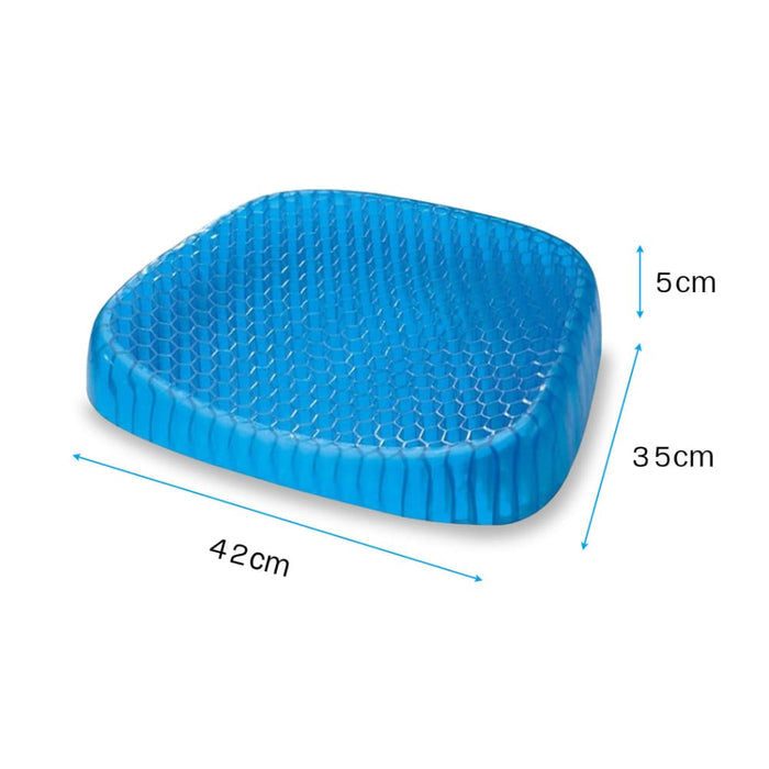 Goslash Picks Gel Honeycomb Seat Cushion Flex Back Support