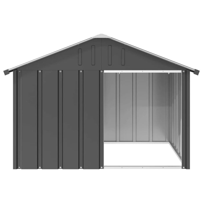 Dog House Anthracite 116.5x103x81.5 Cm Galvanised Steel