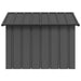 Dog House Anthracite 116.5x103x81.5 Cm Galvanised Steel