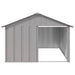 Dog House Grey 116.5x153x81.5 Cm Galvanised Steel Oiopat