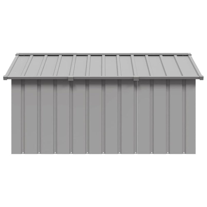 Dog House Grey 116.5x153x81.5 Cm Galvanised Steel Oiopat