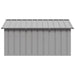 Dog House Grey 116.5x153x81.5 Cm Galvanised Steel Oiopat