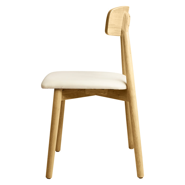 2X Dining Chairs Kitchen Chair Natural