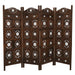 Iron Jali 4 Panel Room Divider Screen Privacy Shoji Timber