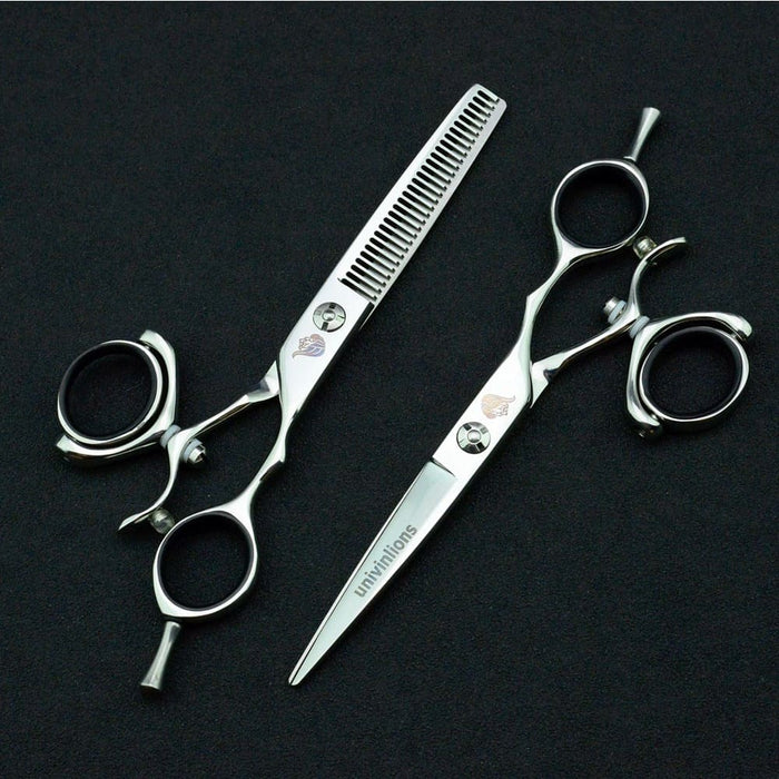 Japanese Hairdressing Scissors With Rotating Handle