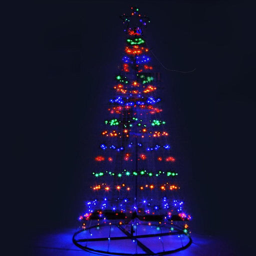 Jingle Jollys 2.1m Led Christmas Tree Lights Solar Xmas