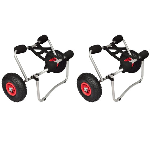 Kayak Trolleys 2 Pcs Aluminium Xiibni