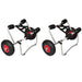 Kayak Trolleys 2 Pcs Aluminium Xiibni