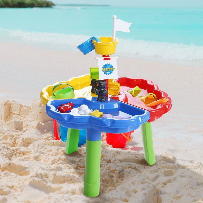 Keezi Kids Beach Sand And Water Sandpit Outdoor Table